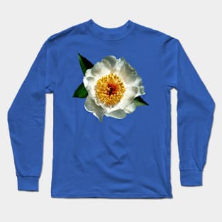 White Poppies in Sunshine Long Sleeve T-Shirt